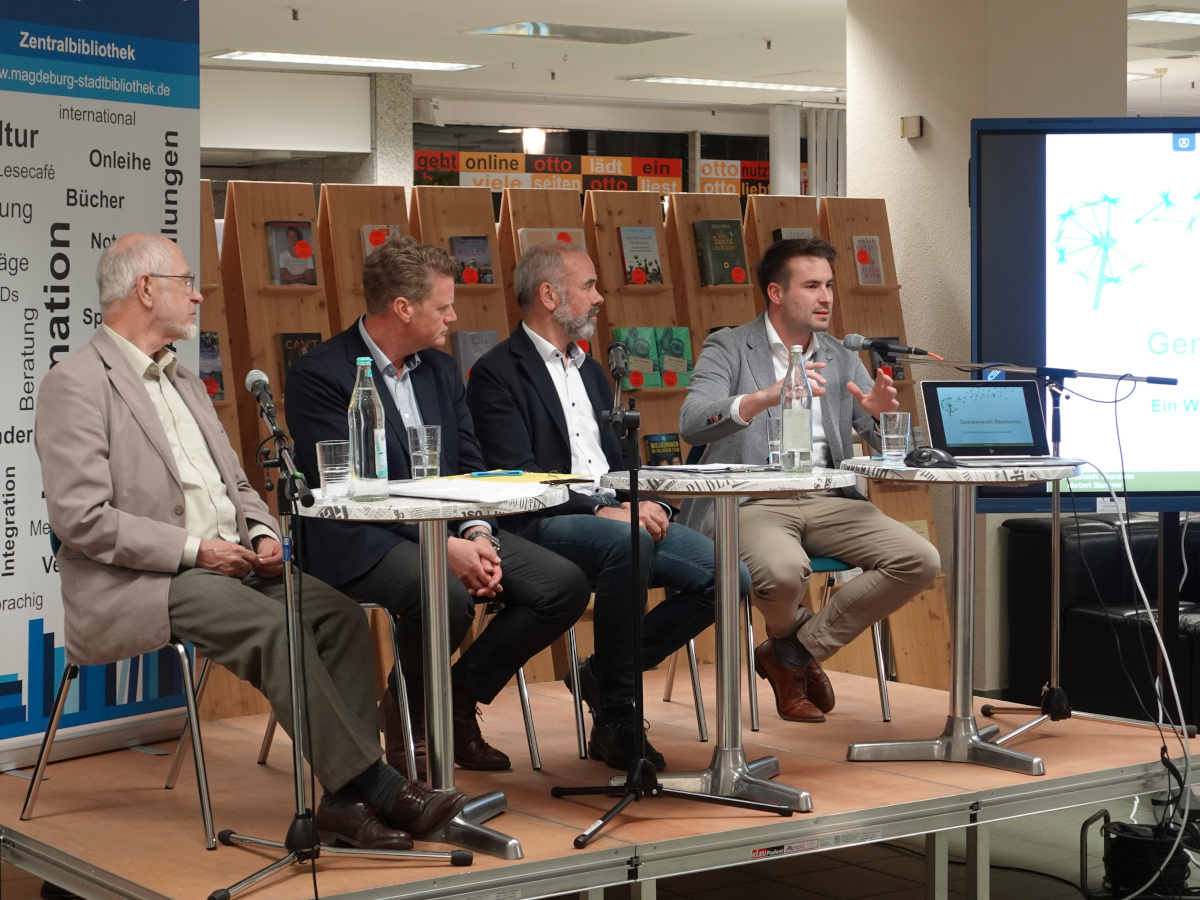 Podiumsdiskussion am 16.04.2024 in der Stadtbibliothek Magdeburg